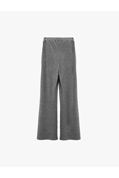 Koton Comfortable Fit Straight Wide Leg Long Pajama Bottoms