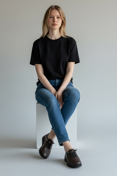 STOKS SHOES STORE Women's Leather Orthopedic Casual Shoes – Lightweight & Non-Slip Sole