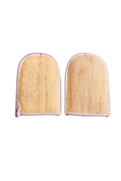 Veluora قفاز استحمام عضوي من الليفة - مزدوج الجوانب