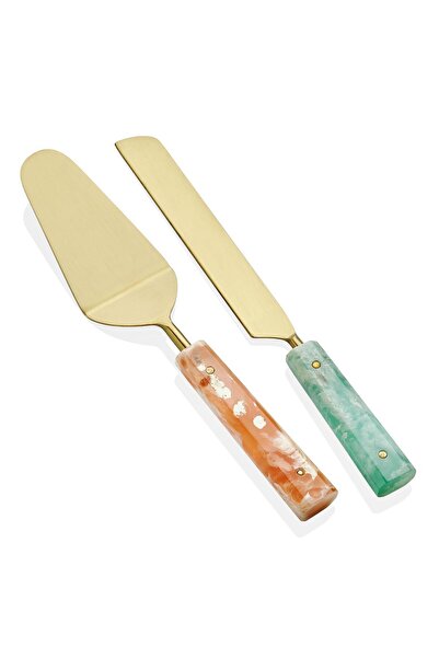 RİVO HOME DECOR Duo Cake Serving Set 2 Pieces