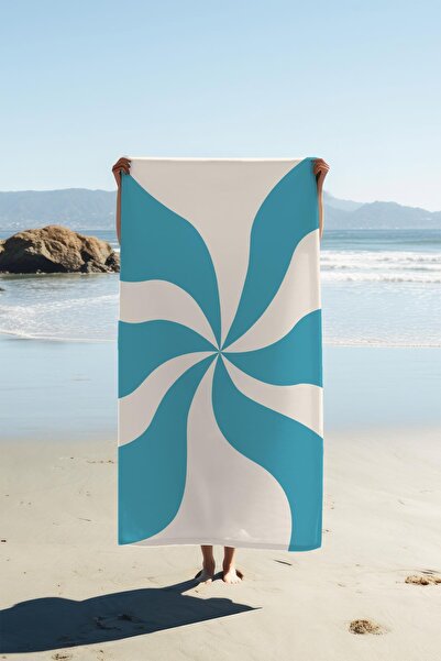 Dolce Mariee Digital Printing Beach Sea Towel Abstract Patterned Peshtemal Hv...