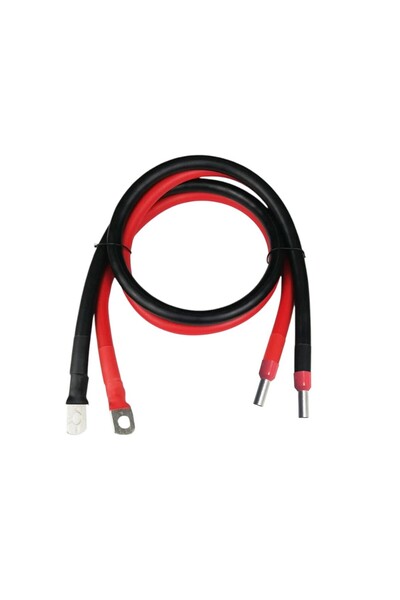 OEM 10mmp cable red/black, M10 lug at one end and PIN at the other, length -2...