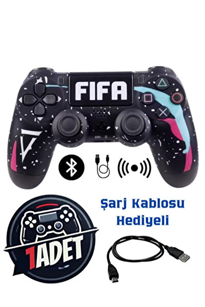 Smith Doubleshock Ps 4 Kablosuz Joystick Tablet Telefon Pc Uyumlu Titreşimli Oyun Kolu 1 Adet