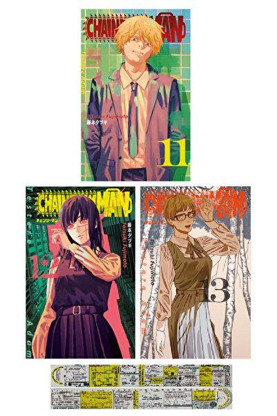 Gerekli Şeyler Yayıncılık Chainsaw Man 11-12-13. Ciltler Manga Seti + Özel Ce...