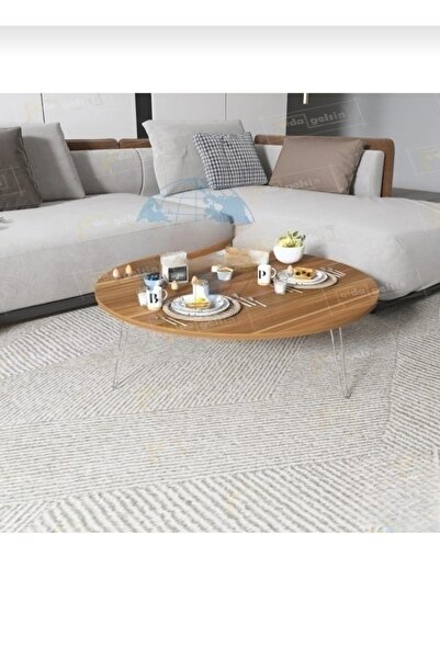 MGK Modern yuvarlak katlanabilir ayaklı hamur açma yer sofrasi