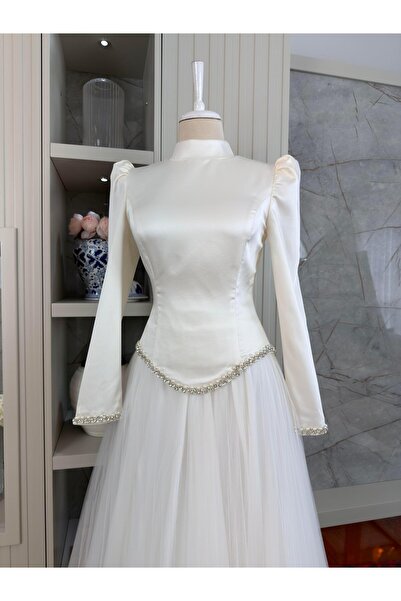 YuSeM Hazel Abiye Krem