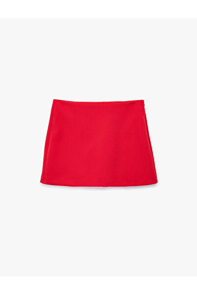 Koton Slim Fit Pocket Detailed Mini Shorts Skirt