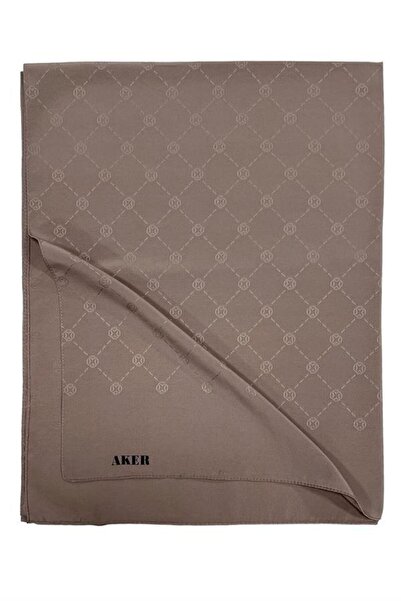 Aker Monogram Şal - Açık Vizon 981