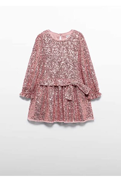 Abel & Lula Mayoral Abel&Lula Sequin Girls' Long Sleeve Dress