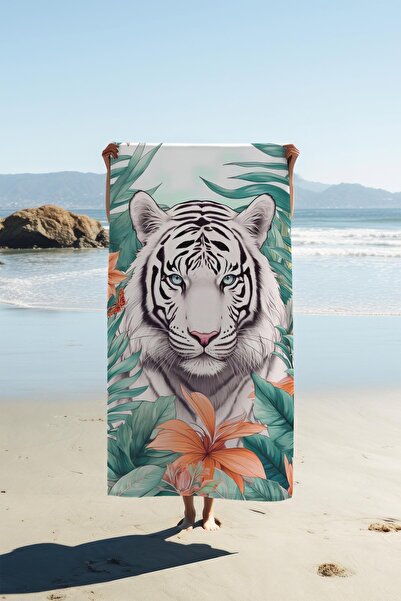 Dolce Mariee Digital Printing Beach Sea Towel Tiger Patterned Peshtamal Hvl0130