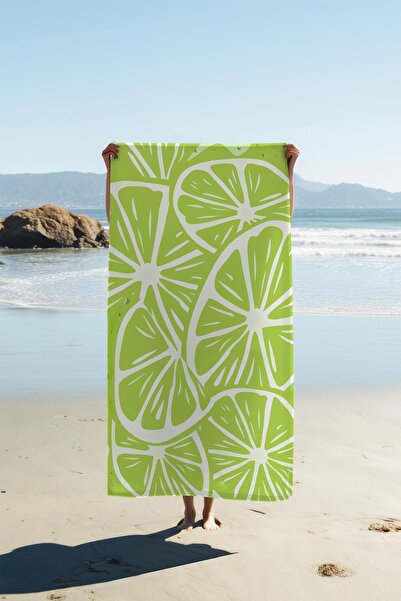 Dolce Mariee Digital Printing Beach Sea Towel Lemon Patterned Peshtemal Hvl0164