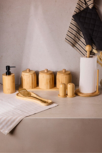 Perotti Pisa 13 Piece Counter Top Bamboo Kitchen Set