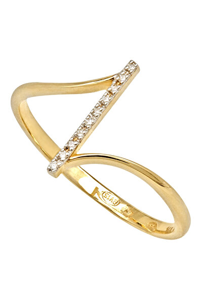 Gold 14K Gold Ring with Diamonds