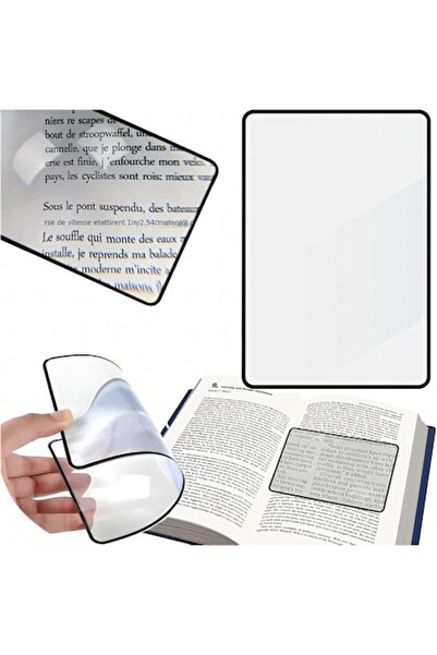 Optim Solution Lupă flexibilă pentru citit, mărire 3x, ABS, 12 x 18 cm, transparentă