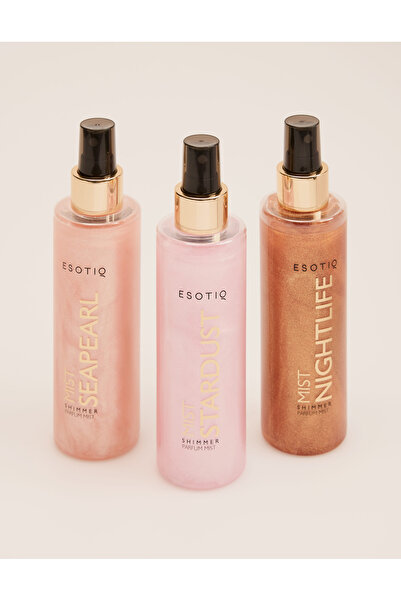 ESOTIQ Women's Parfum Body Mist Shimmer Vanilla & Oriental Flowers 200ml Glowing Skin | Seapearl
