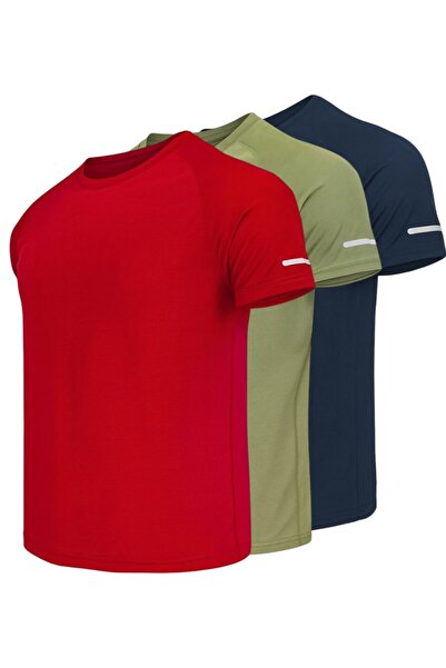 pandy 3-Pack of Quick-Dry Athletic Technical Sports T-Shirts