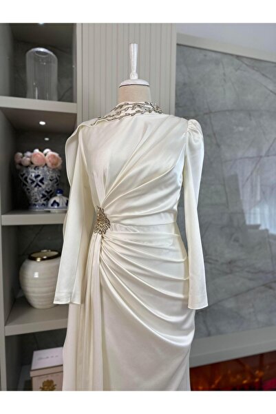 YuSeM Elie Abiye Ekru