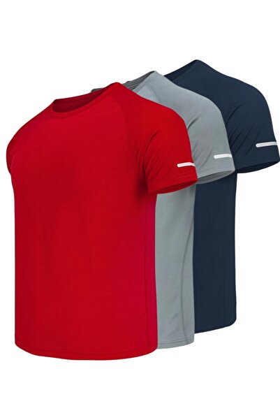 pandy 3-Pack of Quick-Dry Athletic Technical Sports T-Shirts