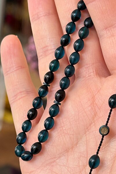 TESBİHKENTİ Mini Size Master Signed Fire Amber Prayer Beads