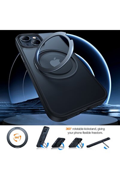 TORRAS Case for IPhone 15, Ostand Pro MagSafe, Black
