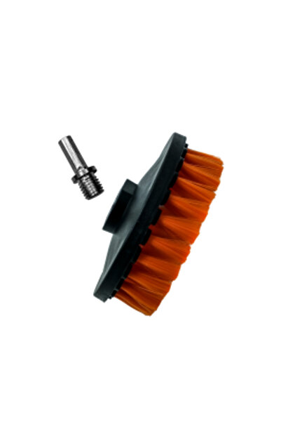 ADBL Twister Soft textile brush with drill adapter, 125 mm