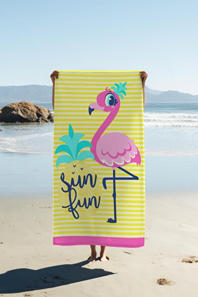 Dolce Mariee Digital Printing Beach Sea Towel Flamingo Patterned Peshtamal Hv...