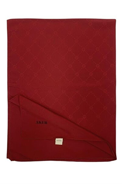 Aker Monogram Shawl - Red 941