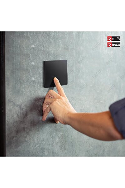 Legrand RACO Mallia Senses Switch Matt Black Screw Type Terminals 16A 250V Pack of 2 (1 Gang 2 Way)