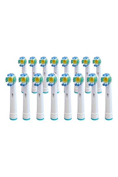 KOMA NK07 - Set de 16 capete de schimb compatibile cu periuțele de dinți Brau...