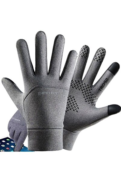 Optim Solution Winter Gloves, Optim Solution, Touchscreen, Waterproof, Grey, Size L