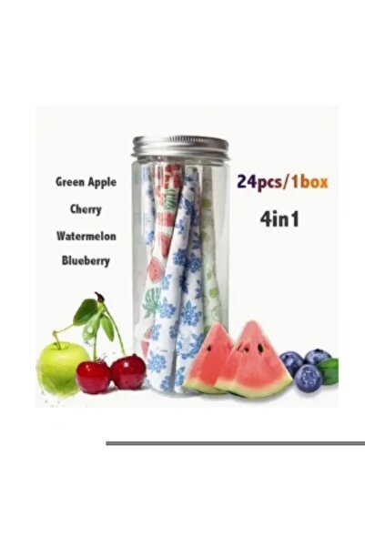 Types Karışık meyveli 1 kutu 24 adet elma,kiraz,karpuz,yaban mersini