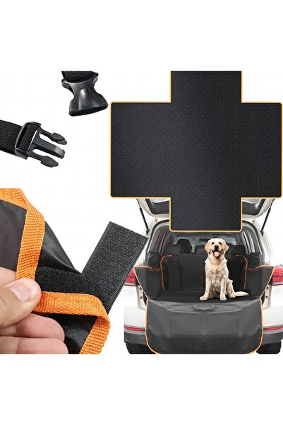 Optim Solution Car Trunk Protective Mat for Dogs and Cats, Waterproof, Anti-dirt, Universal 180x105 cm, Black