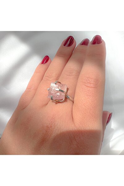 Moonlight Jewelry Cherry Flower Adjustable Ring – Rose Quartz