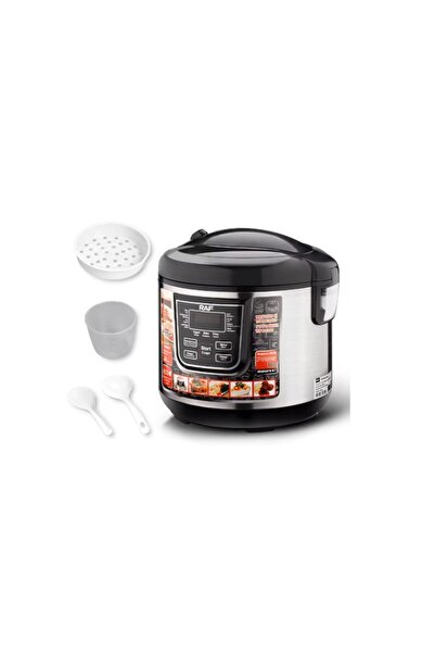 raf MultiCooker Ergonomic Electric Pressure Cooker - 6L, 900W, 12 Functions, Digital Display, Cooking
