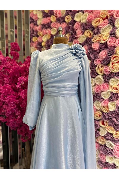 YuSeM Zarif Tasarım Abiye Bebe Mavi