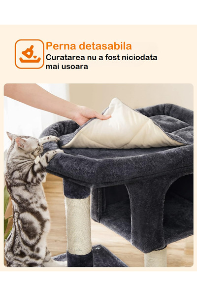 Smart Vibe BigSize KATO 01L Plush Comfort+ Cat Set, Spacious House, Panoramic XL Bed, Dark