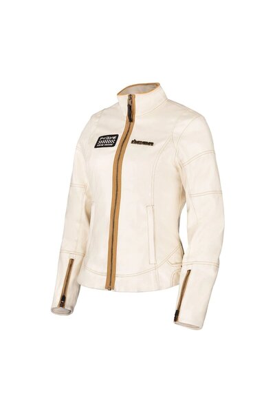 Icon Tuscadero 3 Korumalı Kadın Motosiklet Montu Beyaz