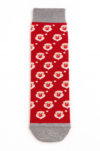 MEKİK BUTİK Red boxed christmas gift - unisex christmas stocking - red boxed gift stocking