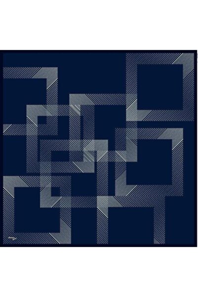 Armine 9021-07 Μοντέλο Navy Blue Cream Sport Twill Κασκόλ