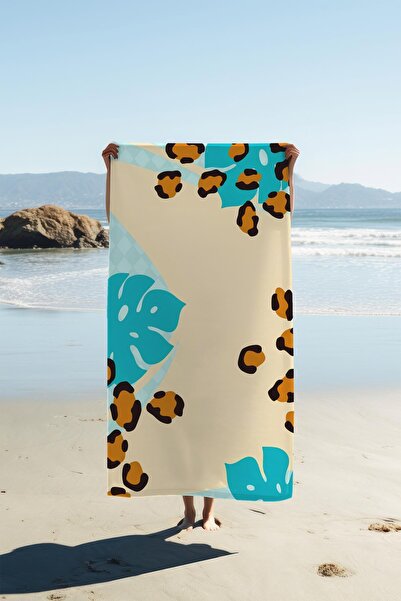 Dolce Mariee Digital Printing Beach Sea Towel Leopard Patterned Peshtamal Hvl...