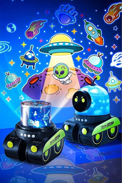 Mmctech Gece Lambası Projektör Çocuklar İçin Eğitici Bluetooth Hoparlör Speak...