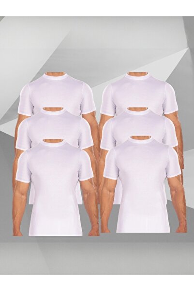 Drosh Men's Darsh T-shirt, short-sleeved, white, 6 pieces