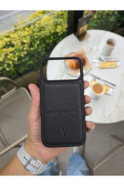 Visso leather İphone 17 PRO Model Tam Uyumlu Hakiki Deri Kişiye Özel İsimli T...
