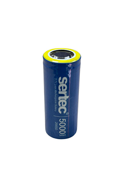 elfenercim Sertec ICR26650 Li-Ion 3.7V 5000mAh 3C Şarjlı Pil