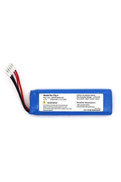 elfenercim Sertec J.B.L. Flip 4 uyumlu 3.7v 3000 mah Soketli Batarya