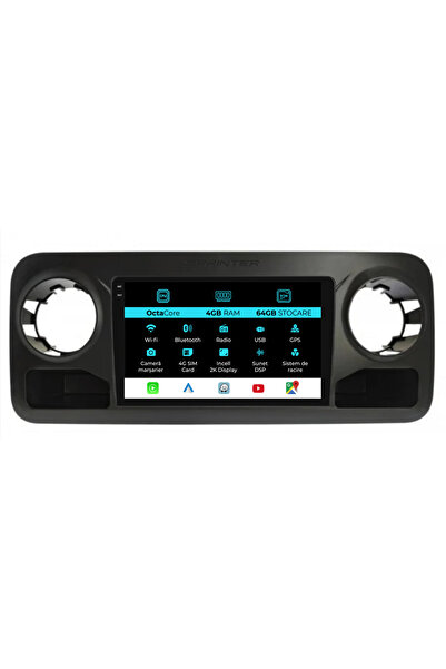 NavStore Dedicated Navigation Mercedes Benz Sprinter (2018-2023), 2K, 4Gb Ram, 64Gb Storage, Carplay