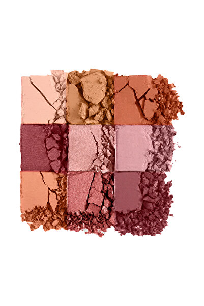 Flormar Kremsi Dokulu & Mat Bitişli/Işıltılı 9'lu Kompakt Göz Farı Paleti - 006 FELT CUTE
