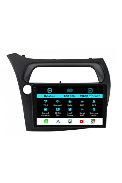 NavStore Dedicated Navigation Honda Civic VII Hatchback (2006-2011), 9Inch, 8Gb Ram, 256Gb Storage, Carplay
