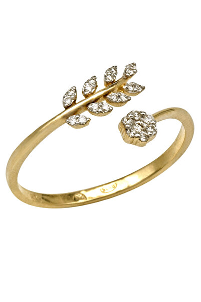 Gold Inel Aur galben 14K cu Diamante
