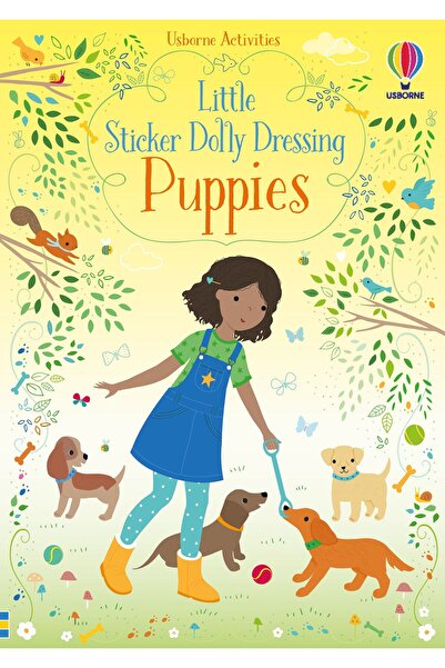 Usborne Păpușă mică cu autocolante care îmbracă căței